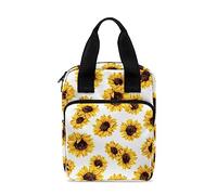 ZIATUBLES Copertine della Bibbia per donne e uomini, custodia per bibbia, borsa per la Bibbia, custodia per il trasporto della Bibbia per bambini, Girasole bianco, Taglia unica