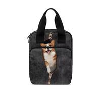 ZIATUBLES Copertine della Bibbia per donne e uomini, custodia per bibbia, borsa per la Bibbia, custodia per il trasporto della Bibbia per bambini, Corgi Dog, Taglia unica