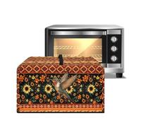 ZIATUBLES Copertura antipolvere per forno a microonde resistente al calore, motivo tribale azteco, girasole, colibrì, copertura per piano di lavoro, microonde, friggitrice ad aria, tostapane
