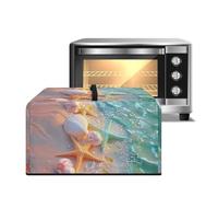 ZIATUBLES Copertura antipolvere per forno a microonde, resistente al calore, protezione per piano di lavoro e microonde, in tela, per tostapane e friggitrice ad aria, S