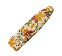 ZIATUBLES Copriasse da stiro con stampa di foglie autunnali con bordo elastico e tasca per naso Fodera imbottita in ferro resistente al calore Prodotti in ferro per abbigliamento domestico Decorazione