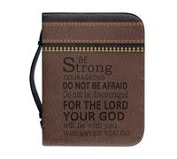 ZIATUBLES Custodia per Bibbia in pelle con stampa con versi biblici, per donne e uomini, grande capacità, leggera, casual, porta libri, con tasche, per studio della Bibbia cristiana, 2XL