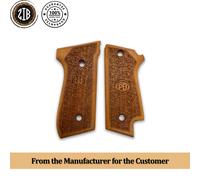ZIB GRIPS Beretta 92S impugnatura pistola fatta a mano in legno di noce Ars.08