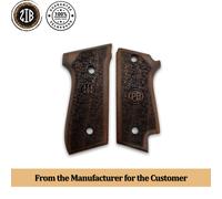 ZIB GRIPS Beretta 92S impugnatura pistola fatta a mano in legno di noce Ars.09