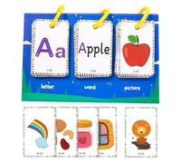 Zibeem Carte Flash Vocabolario Educative - Colorate E Divertenti Carte Apprendimento,Giocattolo Portatile per Sviluppare le Abilità, per Bambini 3-8 Anni, per Casa, Viaggio e Scuola, Bambini in Età