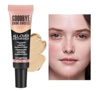Zibeem Concettore di imperfezioni, correttore facciale | Concettore leggero da 12 g di occhi - Fondazione liquida naturale duratura a lungo termine, trucco per la correzione del colore per usura