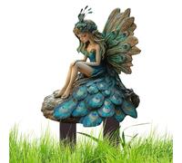 Zibeem Fate per il giardino delle fate, decorazioni vegetali per vasi, Decorazioni fatate per vasi per piante per giardini, per il giardino fatato, paletti da giardino, figurine di gnomi da