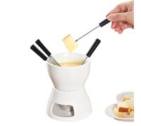 Zibeem Per Fonduta al Cioccolato - Piccola Pentola per Sciogliere - per Fonduta Personale Formaggio E Burro | per Antipasto Frutti di Mare Formaggio Caramelle Pane Caramello Picnic Compleanno