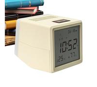 Zibeem Sveglia per bambini, sveglia digitale per bambini con luce, calendario di umidità e temperatura, con schermo a LED, per scrivania, camera da letto, aula notturna
