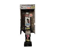 Zibeem Telefono pubblico in miniatura con graffiti - Modello vintage graffiti payphone modello urbano decorazione urbana per la casa, ornamento retrò per casa delle bambole, per soggiorno