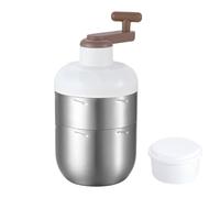 Zibeem Tritaghiaccio,Macchina Per La Frantumazione Manuale Del Ghiaccio Con Manovella A Mano,Portatile in Acciaio Inossidabile per Coni Neve | Per Casa Cucina Picnic All'aperto Cocktail e Bevande