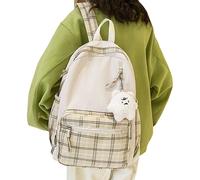 Zibeem Zaino Ragazza - Zainetto con ciondolo peluche | Zaini per laptop da college Zaino da viaggio antifurto Borse per libri grandi per adolescenti Ragazze Donne Studenti