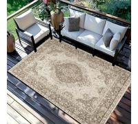 ZIBENE Tappeto Pesante per Esterni e Interni - Antiscivolo, Impermeabile e Resistente all'Usura. Per Balcone, Terrazzo, Giardino, Camper, Piscina. Pieghevole, Lavabile, Retro in Gomma.[180X280cm]