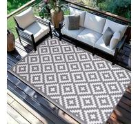ZIBENE Tappeto Pesante per Esterni e Interni - Antiscivolo, Impermeabile e Resistente all'Usura. Per Balcone, Terrazzo, Giardino, Camper, Piscina. Pieghevole, Lavabile, Retro in Gomma.[140X200cm]
