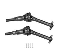 ZIBOXI 1/14 MJX Truck 14301 14302 14303 2 pezzi Alberi di trasmissione CVD in metallo Dog Bone Parti di aggiornamento for auto RC 14410(2Pcs Black)