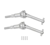 ZIBOXI 1/14 MJX Truck 14301 14302 14303 2 pezzi Alberi di trasmissione CVD in metallo Dog Bone Parti di aggiornamento for auto RC 14410(2Pcs Silver)
