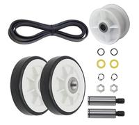 ZIBOXI 12001541 303373k Kit rullo cestello asciugatrice WP6-3700340 Puleggia folle WP33002535 Cinghia cestello for Maytag for Crosley for Kenmore 303373 33001783