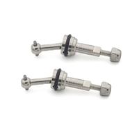 ZIBOXI 2 pezzi di giunto CVD esteso da 2 mm con dado M2 adatto for Wltoys K969 K989 K979 P929 1/28 RC Car Upgrade Parts(Silver)