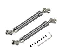 ZIBOXI 2 pezzi Giunto albero motore CVD 112-152 mm Albero motore for Axial SCX10 AX10 D90 RC4WD TF2 HSP 1/10 Ricambi auto RC(grey)