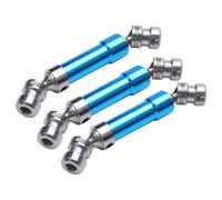 ZIBOXI 3 pezzi Albero di trasmissione centrale posteriore CVD for auto RC Wltoys 12428 12423 scala 1:12 Short Course Off-Road Blu-AA02