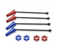 ZIBOXI 4 pezzi di albero di trasmissione anteriore e posteriore CVD for Traxxas X-Maxx XMAXX 6S 8S 1/5 Monster Truck RC Car Upgrade Parts(Blue)