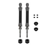 ZIBOXI Albero di trasmissione anteriore e posteriore CVD 1/10 adatto for Traxxas Slash, Rustler, Stampede, Hoss VXL 4X4, parti di aggiornamento for auto RC(Black rear)