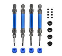 ZIBOXI Albero di trasmissione anteriore e posteriore CVD 1/10 adatto for Traxxas Slash, Rustler, Stampede, Hoss VXL 4X4, parti di aggiornamento for auto RC(Navy 1set)
