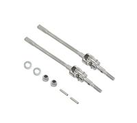 ZIBOXI Assali AR44 Giunto anteriore posteriore CVD Albero di trasmissione Dogbone for RC 1/10 Axial SCX10-II 90046 90047 Adatto for Jeep Wrangler(Silver front)