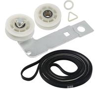 ZIBOXI Cinghia del cestello dell'asciugatrice, puleggia tenditrice e kit puleggia compatibile con May-tag for asciugatrici Ken-more 661570VP 661570V PS11726337