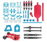 ZIBOXI MJX 14210 14209 H14BM Sospensione Forcellone Set Torre Ammortizzatore Ammortizzatore Kit di Montaggio Sterzo Parti di Aggiornamento RC(Blue Set 1)