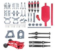 ZIBOXI MJX 14210 14209 H14BM Sospensione Forcellone Set Torre Ammortizzatore Ammortizzatore Kit di Montaggio Sterzo Parti di Aggiornamento RC(Titanium Set 1)