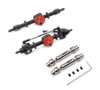 ZIBOXI RC Auto Gear Anteriore Posteriore Ponte Assale Set Con Albero di Trasmissione for MN D90 D91 D96 99S FJ45 1/12 RC Auto parti di aggiornamento Accessori(BLACK)