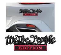 Ziciner Classic We The People Edition Emblemi, adesivi 3D interamente in metallo per auto, etichette decorative personalizzate per evidenziare se stessi per SUV, moto, auto, camion, parafango