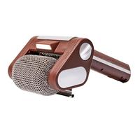 Zickdom Pulitore Griglia BBQ Elettrico Senza Setole - Spazzola Barbecue Ricaricabile con Rullo in Acciaio Inossidabile a 350 RPM e Luce LED Integrata - Design Sicuro per Una Pulizia Facile Brown 1PC