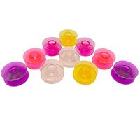 ZickZackNaehmaschine Bobine colorate in plastica per macchine da cucire Pfaff Expression 2,0, 3,0, 3,5, 4,0, 4,2, 10 pezzi