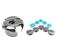 Capsule per bobine blu e bobine in metallo per macchine da cucire Pfaff 6110, 6112, 6120, 6122, 6122 Stretch & Jeans