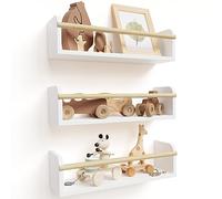 ZICOTO Librerie decorative per bambini, set di 3 mensole galleggianti facili da installare per montaggio a parete, bellissimo organizer da appendere per la camera da letto e la stanza dei giochi del