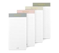 ZICOTO Set di 4 taccuini magnetici per frigorifero - Organizza facilmente la lista della spesa e le cose da fare quotidiane - il blocco note ideale per la lista della spesa del frigorifero