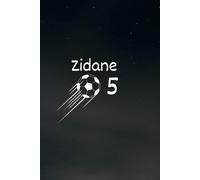 Zidane Inspired Notebook / Journal / Scrapbook - Unique design (White) - Lined Notebook with Date Field