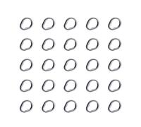 ZIDDAR 25Pcs Forte Pesca Split Link A Forma di Pera Solido Anelli Da Pesca Esche Connettori Acqua Salata Acqua Dolce Accessori per Line Assist Hook Jigs Esche Connect