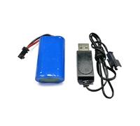 ZIDDAR 7.4V 500mAh Li-on Batteria Per W/USB Cavo Filo Filo Grande Capacità Per MN 1/10 4wd R/C M Ricaricabile Pacchetto Ricaricabile E Caricatore