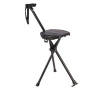 ZIDDAR Cane Con Sedile Portatile Pieghevole Bastone Da Passeggio Antiscivolo Sgabelli Spiaggia Campeggio Sedia Leggero Alluminio Canna Sedia All'aperto Stampella Pieghevole