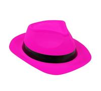 ZIDDAR Cappello Homburg Gangster Rodeos verde a tesa larga per abbigliamento casual unisex cappello, B, Etichettalia unica