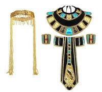 ZIDDAR Cerchietto per capelli color oro, stile egiziano, con serpente, per cosplay, regina d'Egitto