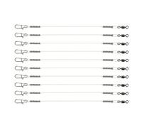 ZIDDAR Linea di piombo del fluorocarbon per la pesca d'acqua dolce salata con il leader di pesca del fluorocarbon delle girelle