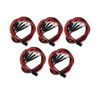 ZIDDAR Luci LED impermeabili da 5 mm per veicolo di controllo remoto 2 bianco 2 rossore facile da installare set di illuminazione a LED per gli appassionati di auto torcia a LED multiuso