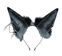 ZIDDAR Orecchie di cane finte orecchie di lupo fascia animale capelli cerchio orecchie realistiche fascia accessori cosplay orecchio cane fascia per capelli