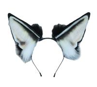 ZIDDAR Orecchie di cane finte orecchie di lupo fascia animale capelli cerchio orecchie realistiche fascia accessori cosplay orecchio cane fascia per capelli