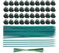 ZIDDAR Pali per piante con clip regolabili per giardinaggio pesante di orchidee e pali per piante rampicanti resistenti alle intemperie