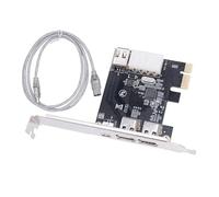 ZIDDAR Scheda di espansione PCIe 1X 4 porte 6Pin Scheda di espansione 1394 Chipset Adattatore 1X a 1394 Scheda di espansione per PC Desktop Soluzione di ingegneria elettronica